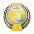 Round Aluminium Cake Tins Set Of 3 (10, 12, 14" x 2")