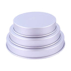 Round Aluminium Cake Tins Set Of 3 (10, 12, 14" x 2")