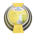 Round Aluminium Cake Tins Set Of 3 (10, 12, 14" x 3")