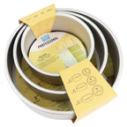 Round Aluminium Cake Tins Set Of 3 (6, 8, 10" x 3")