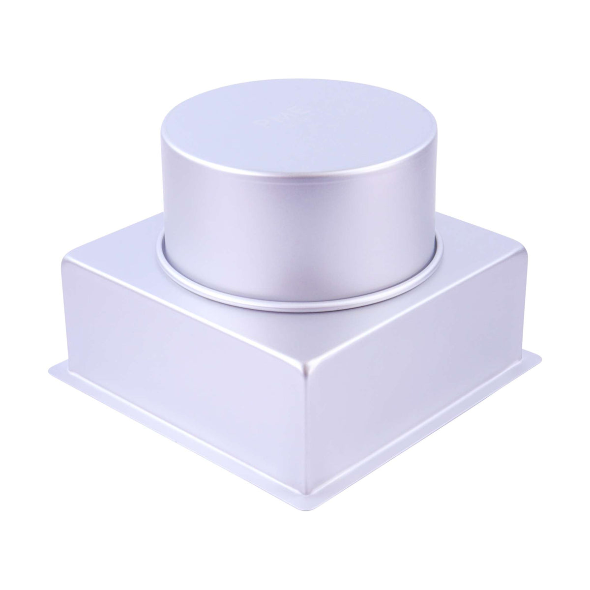 Starter Set Aluminium Cake Tins Set Of 2 - Square (8" x 4") Round (6" x 4")