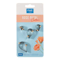 Edelstahl-Ausstecher - Rosenblatt, 4-teiliges Set