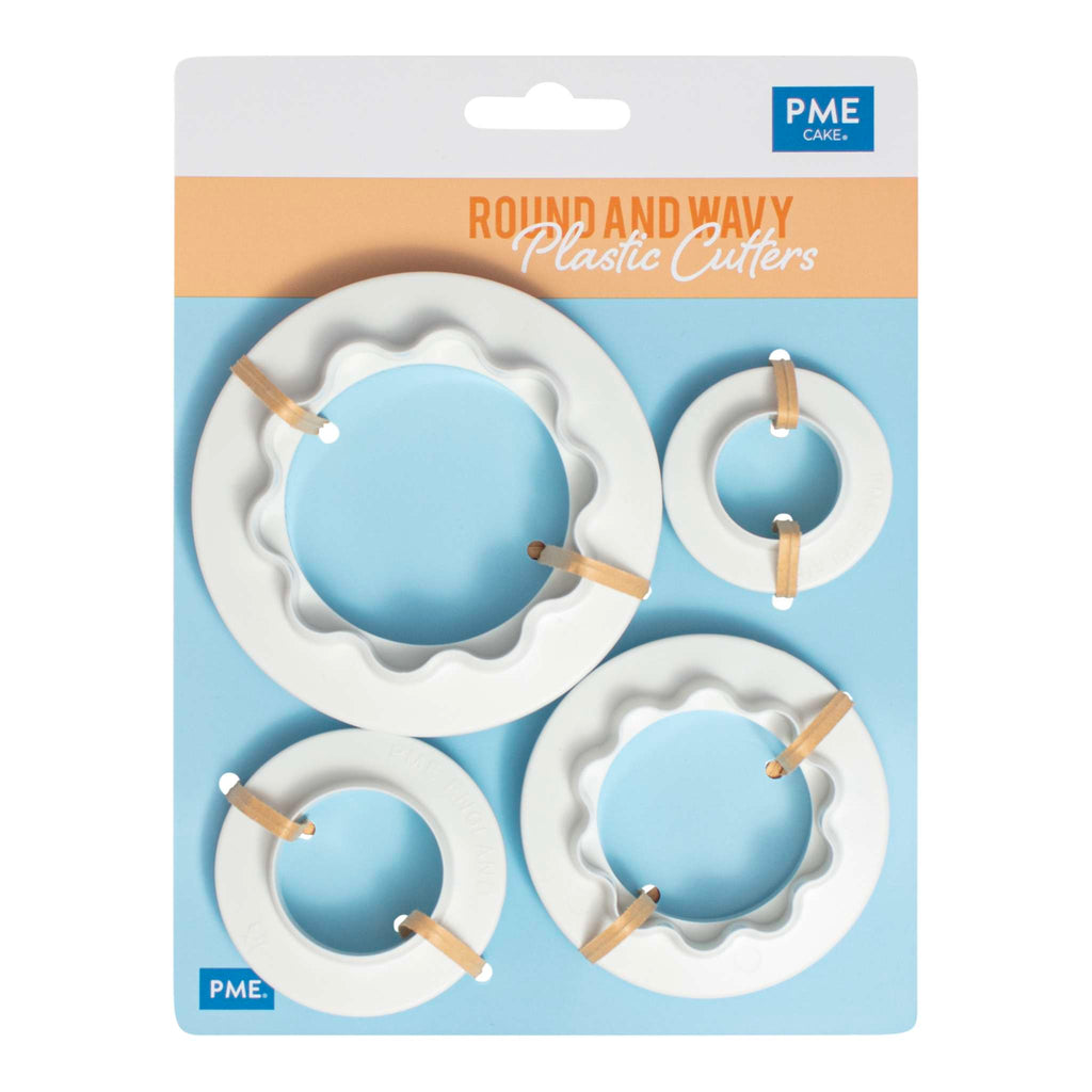 Round And Wavy Fondant Cutters Set Of 4