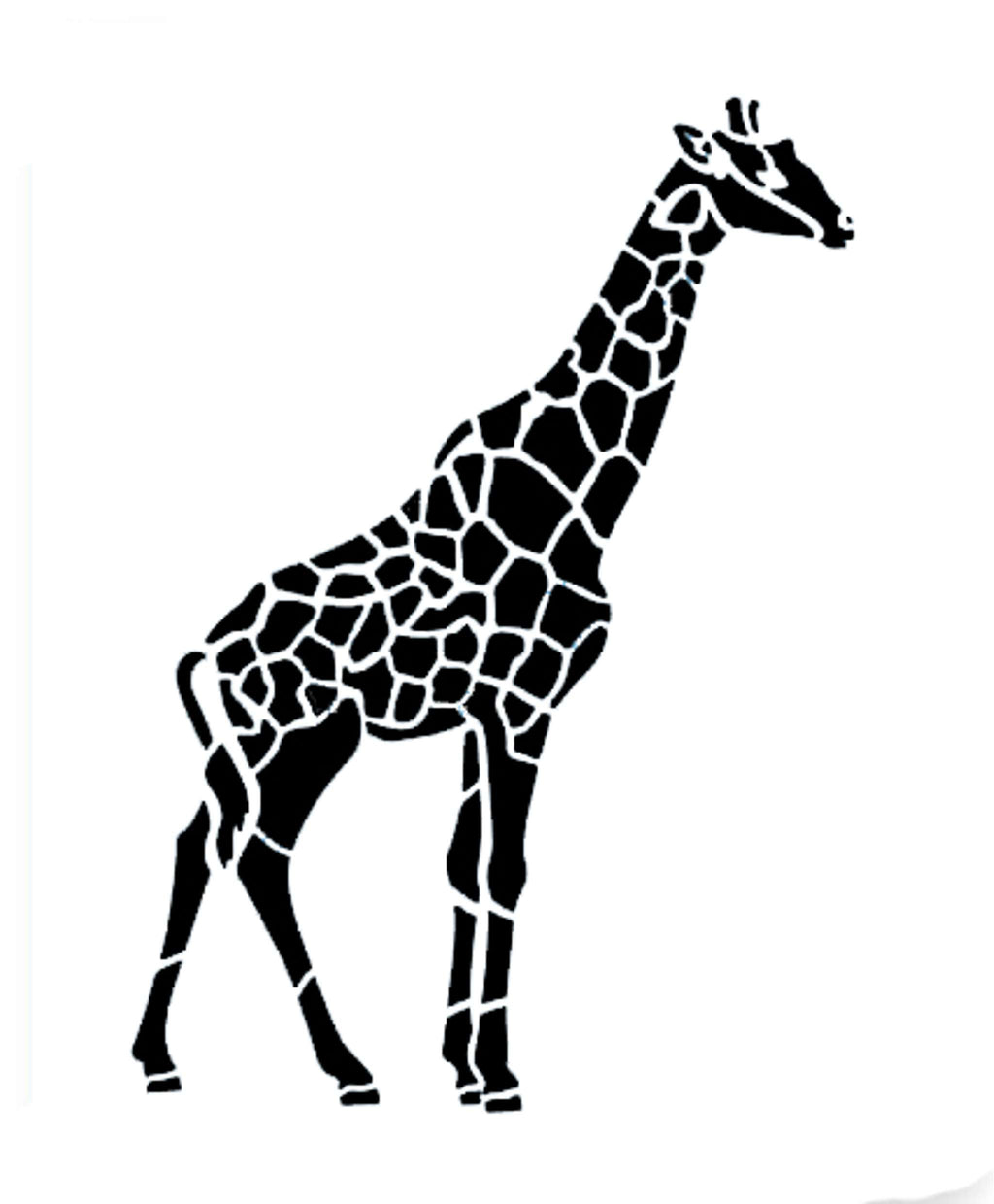 Schablone - Giraffe (52 x 145mm / 2 x 5,7 Zoll)