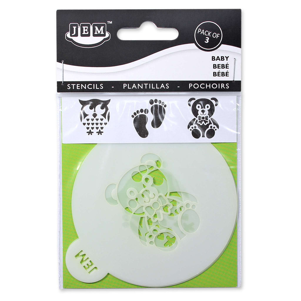 JEM Schablone - Baby, 3-teiliges Set (90mm / 3,5 Zoll)