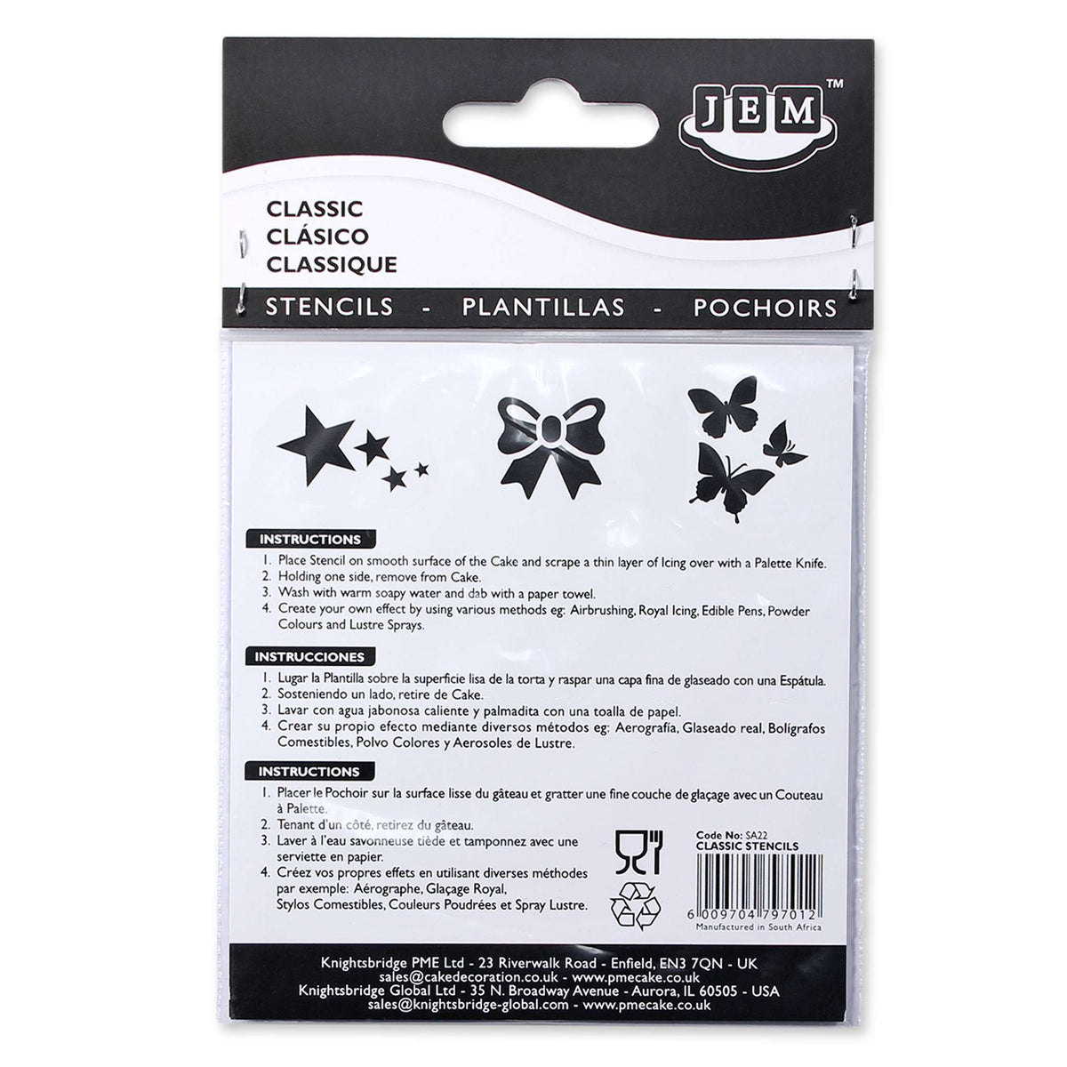 Classic Stencils (Pk/3)