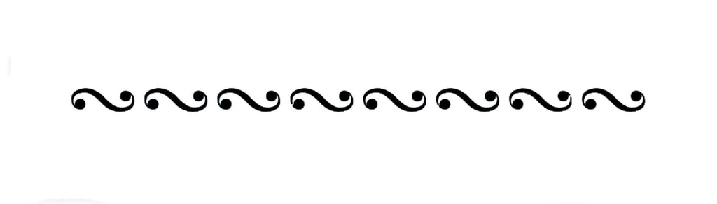 Pochoir JEM - Bordure scroll (153 x 6mm / 6 x 0.2")