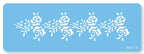 JEM Schablone - Rosenkranz (162 x 42mm / 4,5 x 1,6 Zoll)