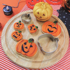 Juego de 2 Cortadores de Calabaza de Halloween para Galletas y Pasteles