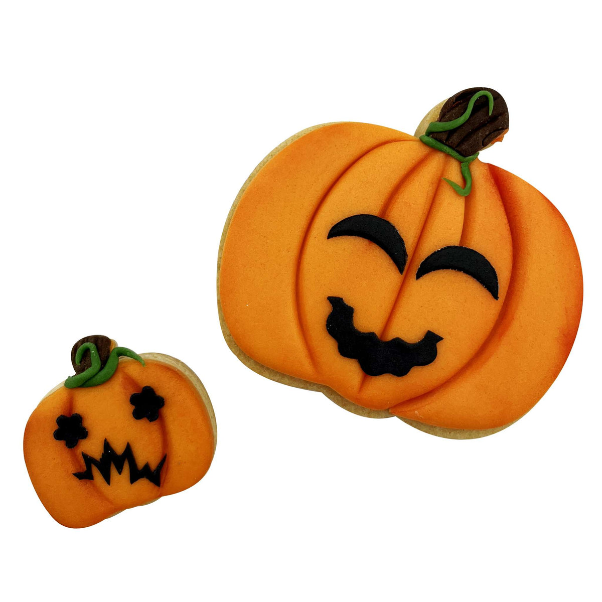 Juego de 2 Cortadores de Calabaza de Halloween para Galletas y Pasteles