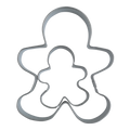 Gingerbread Man Cookie Cutters Set Of 2