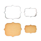 Juego de 2 Cortadores para Placas de Galletas y Tartas Estilo 1