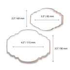 Plaque Style 2 Cookie Cutters Set Of 2