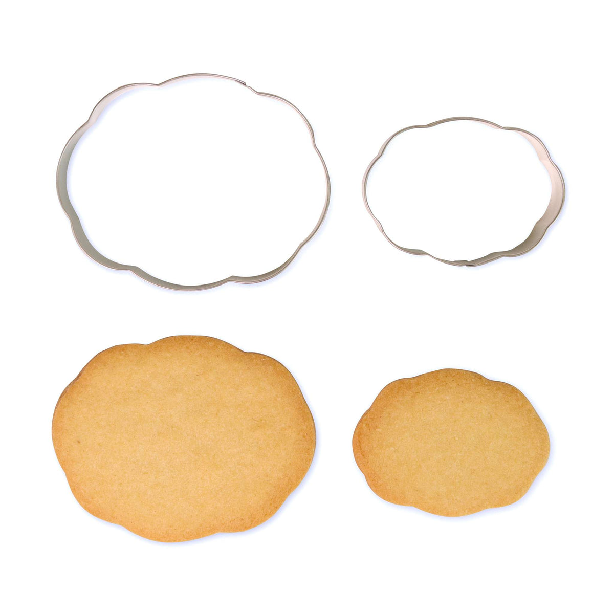 Découpoir de plaque pour biscuits & gâteaux - Style 3 Ensemble de 2