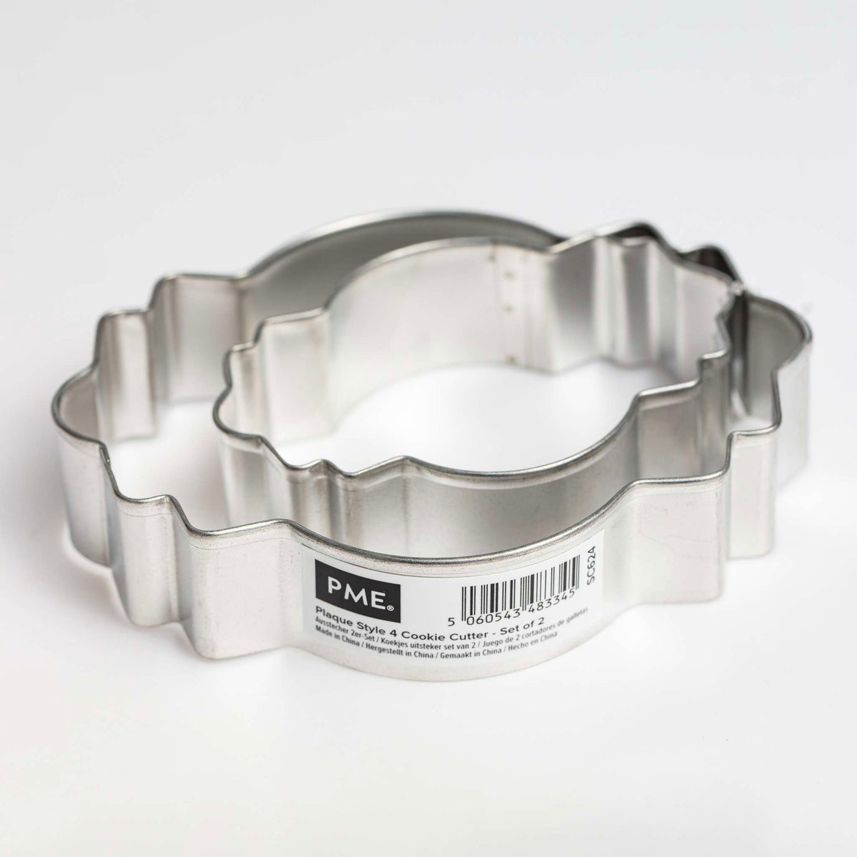 Plaque Style 4 Cookie Cutters Set Of 2