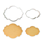 Plaque Style 4 Cookie Cutters Set Of 2