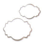 Plaque Style 4 Cookie Cutters Set Of 2