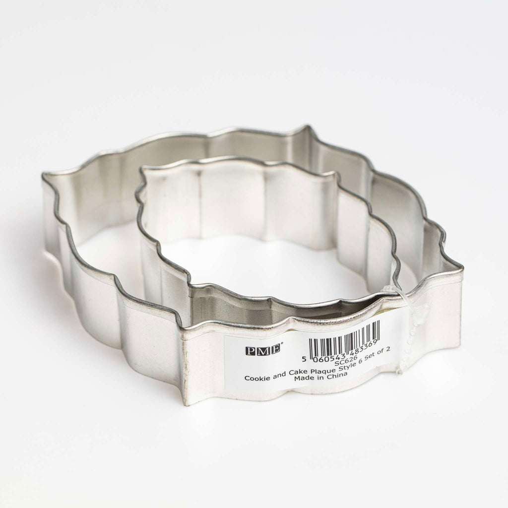 Plaque Style 6 Cookie Cutters Set Of 2