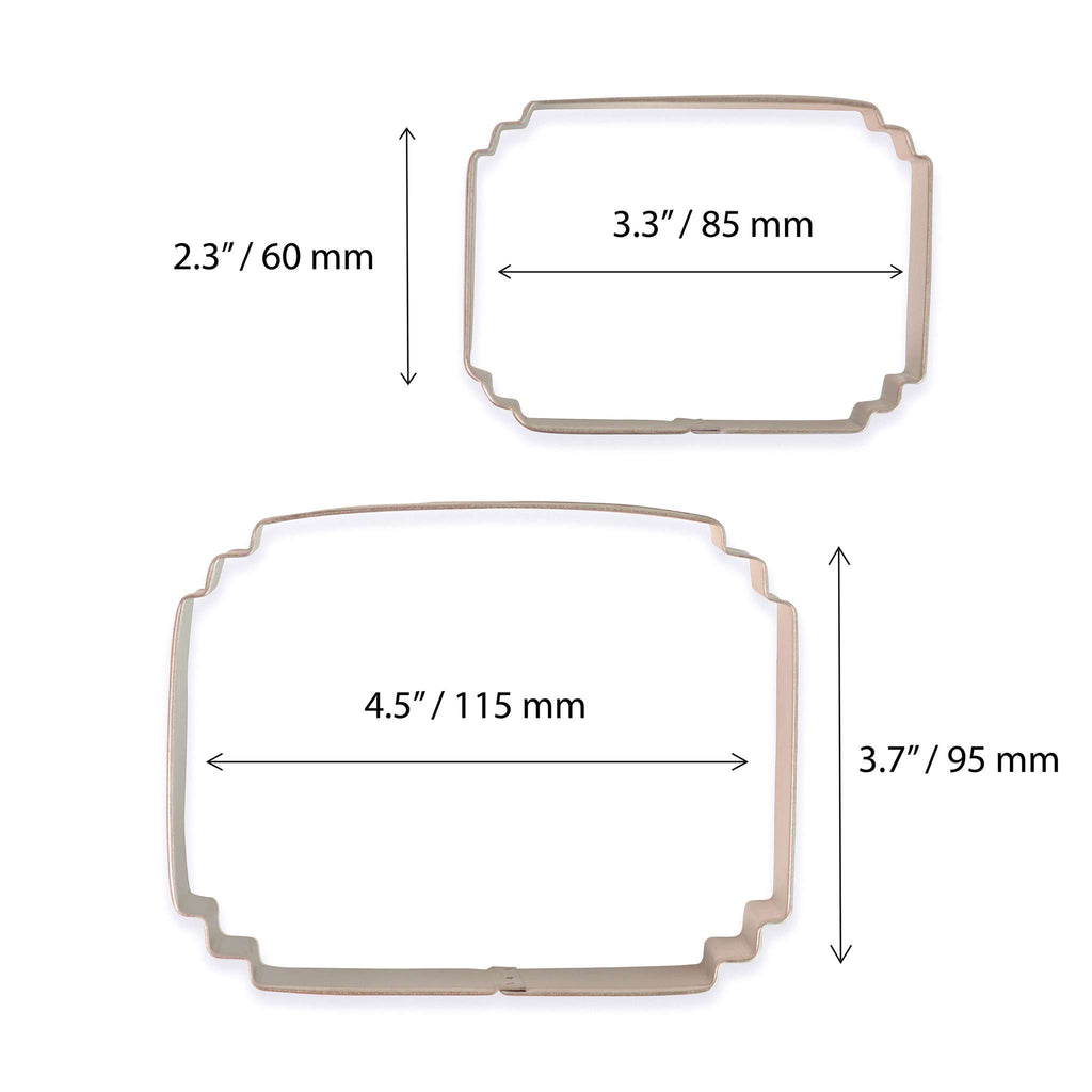 Découpoir de plaque pour biscuits & gâteaux - Style 7 Ensemble de 2