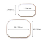 Découpoir de plaque pour biscuits & gâteaux - Style 7 Ensemble de 2