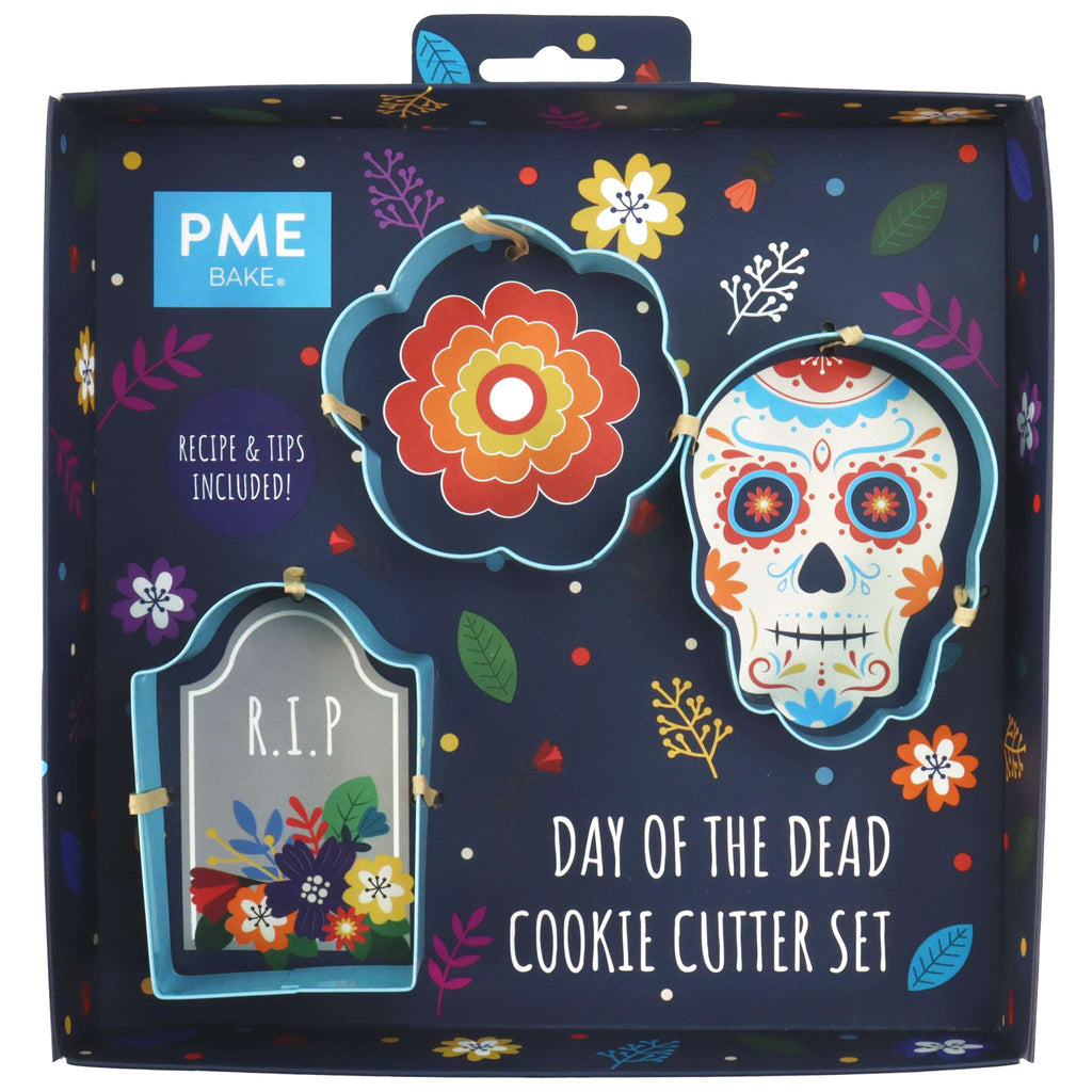 Set van 3 koekjesuitstekers voor Dia de los Muertos