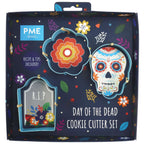 Set van 3 koekjesuitstekers voor Dia de los Muertos