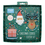 Weihnachtsmann Plätzchenausstecher-Set mit 3 Stück