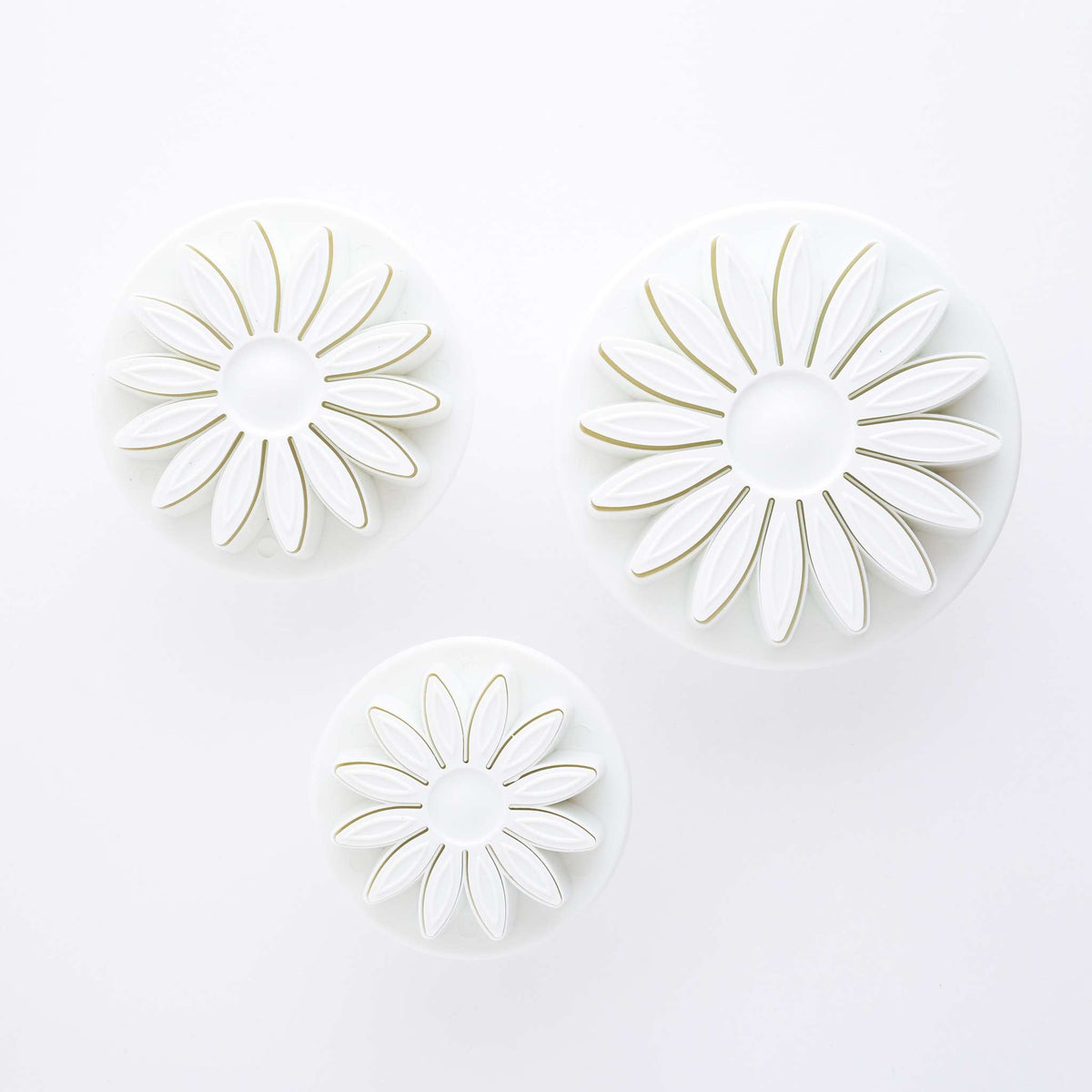 Gerbera Flower Plunger Fondant Cutters Set Of 3