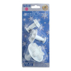 Neuheits-Plunger-Ausstecher - S/M/L Schneeflocken, Set aus 3 Stück