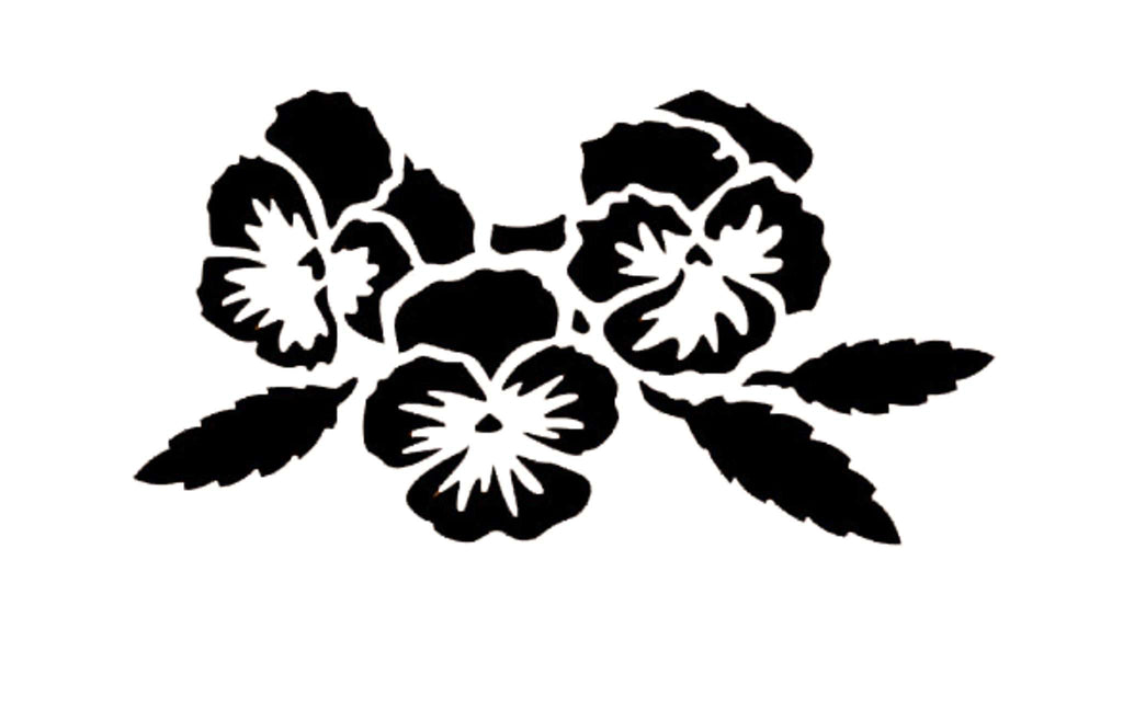 Pansy Stencil