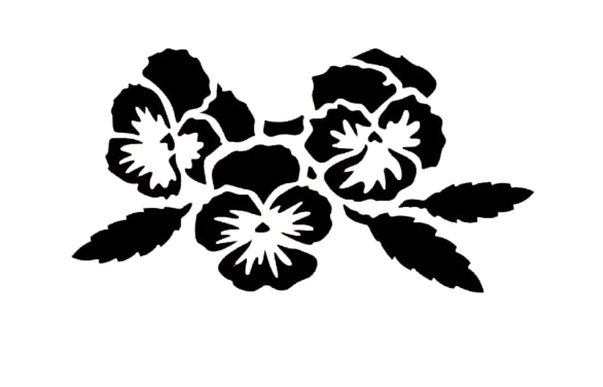 Pansy Stencil