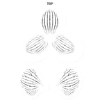 JEM Schablone - Orchideenstreifen, 3-teiliges Set