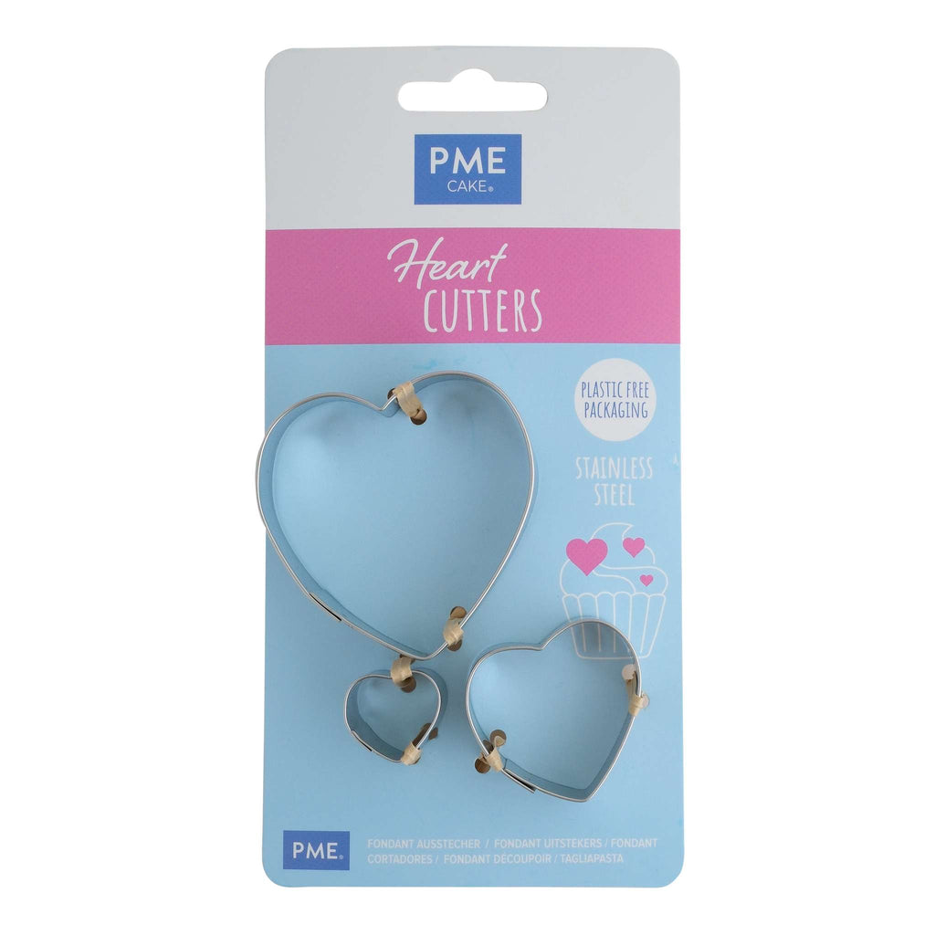 Fondant Heart Cutters Set Of 3