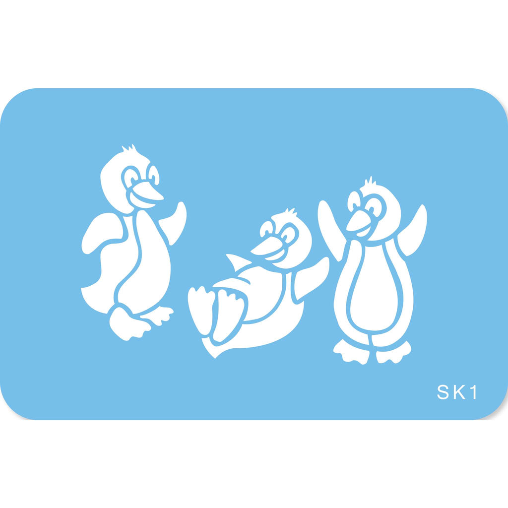 JEM Schablone - Pinguine (89 x 57mm / 3,5 x 2,24 Zoll)