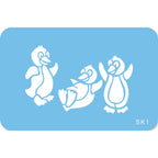 JEM Schablone - Pinguine (89 x 57mm / 3,5 x 2,24 Zoll)