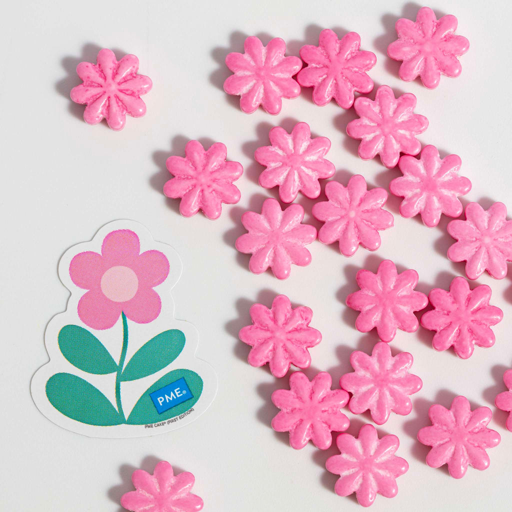 Pink flowers Sprinkle Charms (0.9oz / 25g)