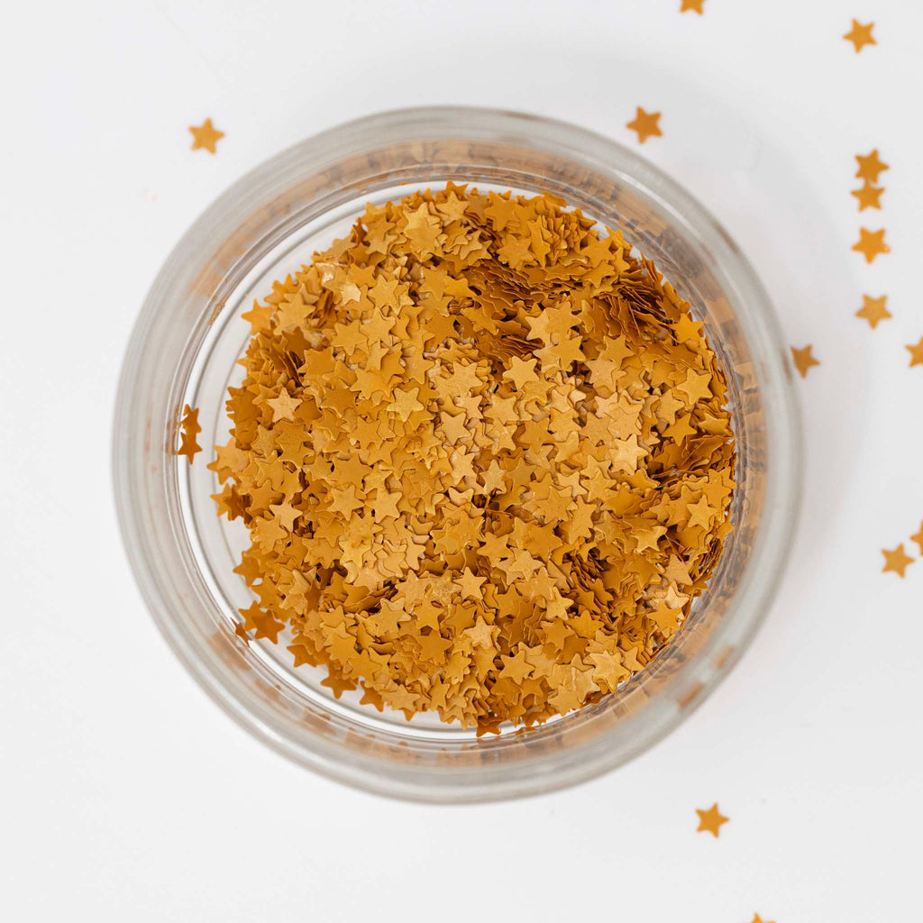 Gold Stars Glitter Shapes (0.03oz / 1g)