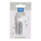 Essbare Glitzer Formen Silbersterne (1g / 0.03oz)