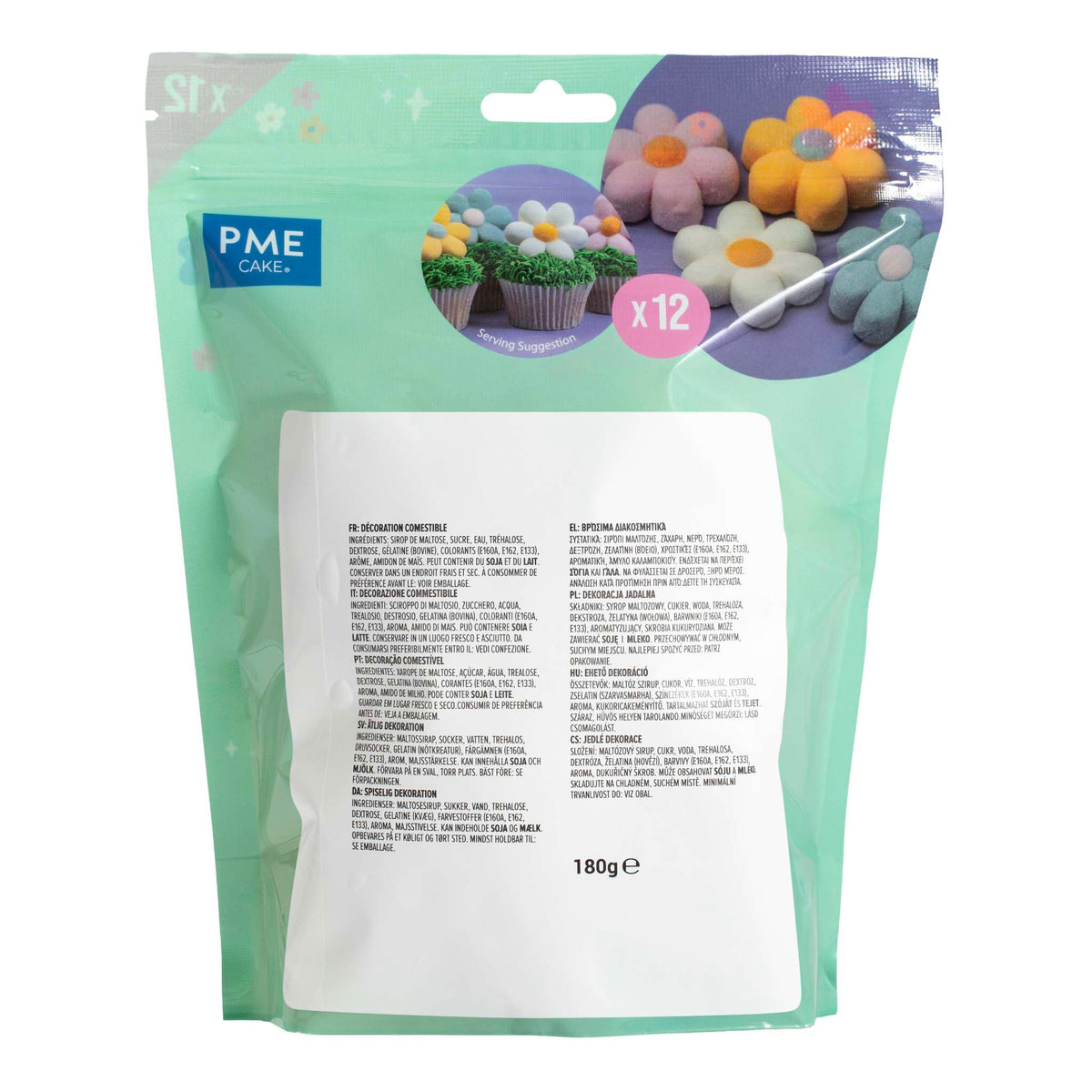 Mallows - Marshmallow Treats - Fleurs Pastel, Pack de 12