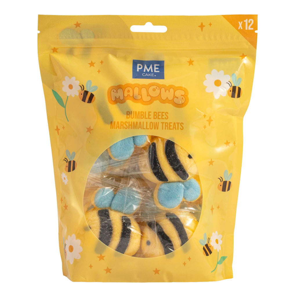 Mallows - Marshmallow Treats - Abejas, Pack de 12