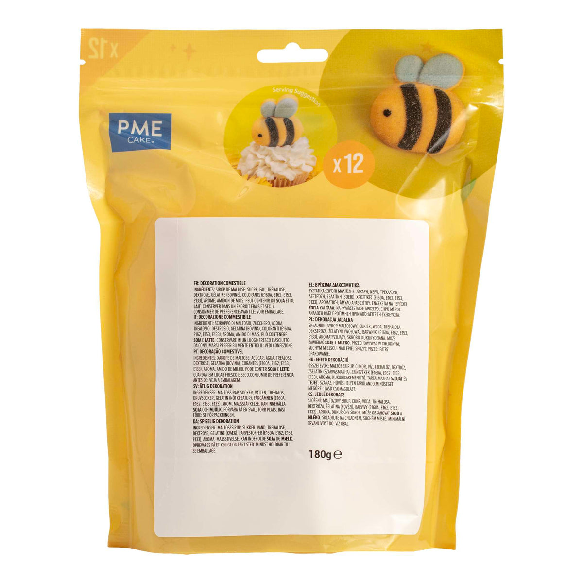 Mallows - Marshmallow Treats - Abejas, Pack de 12