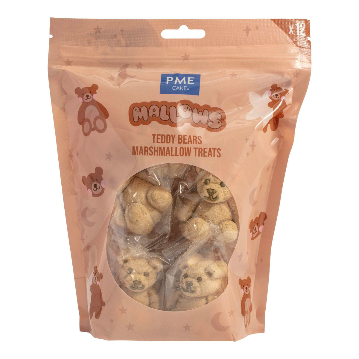 Mallows - Marshmallow Treats - Nounours, Pack de 12