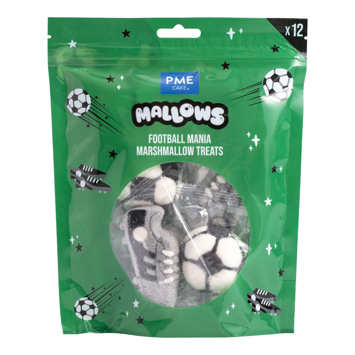 Mallows - Marshmallow Treats - Folie du Football, Pack de 12