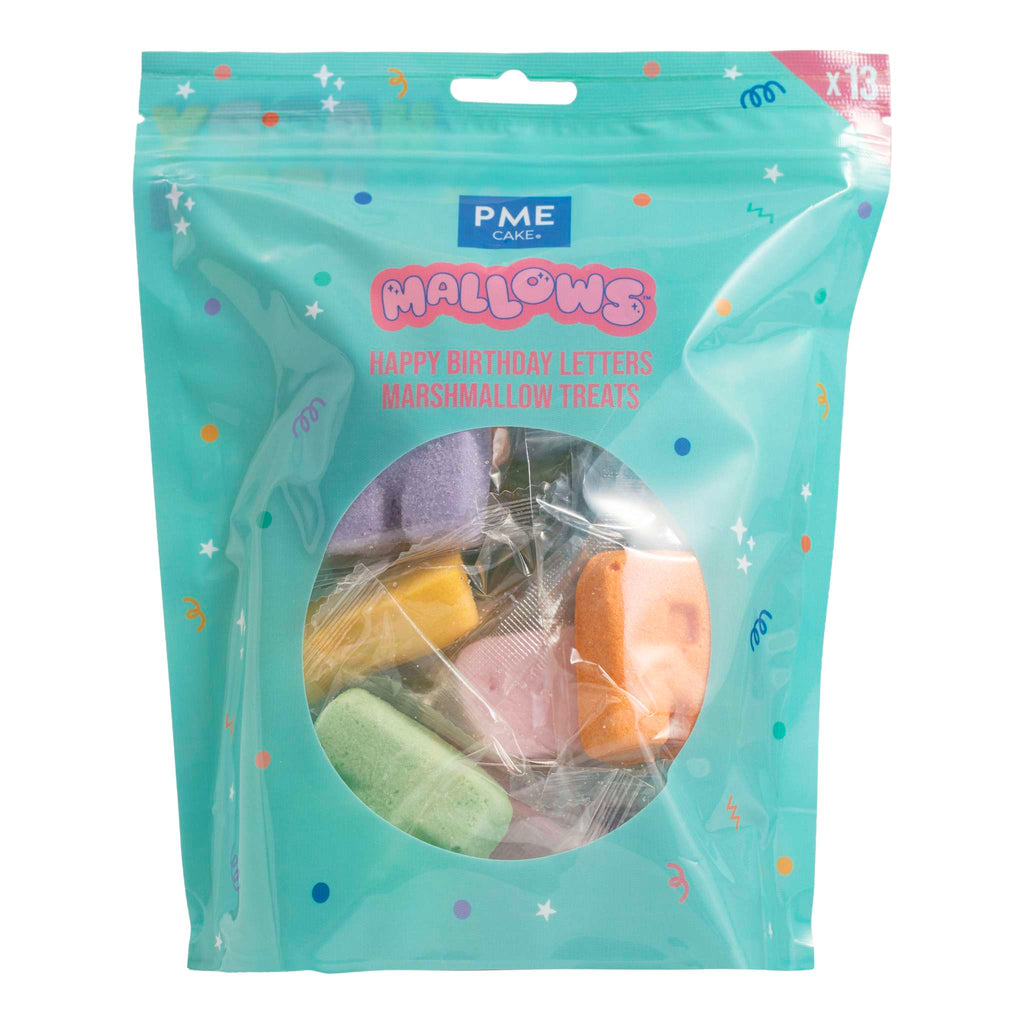 Happy Birthday Letters Marshmallow Treats Pk/13 (130g / 4.58oz)