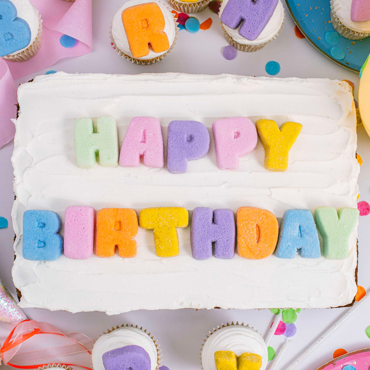 Happy Birthday Letters Marshmallow Treats Pk/13 (130g / 4.58oz)