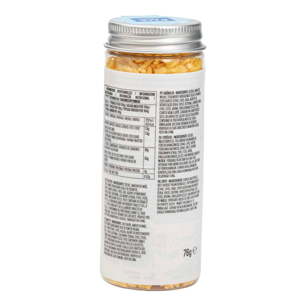 Mezcla de Sprinkles para Pasteles - Amarillo (76g / 2,68oz)