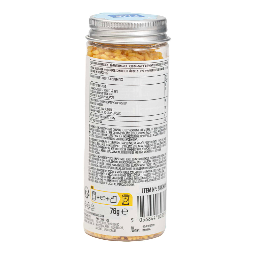 Mezcla de Sprinkles para Pasteles - Amarillo (76g / 2,68oz)