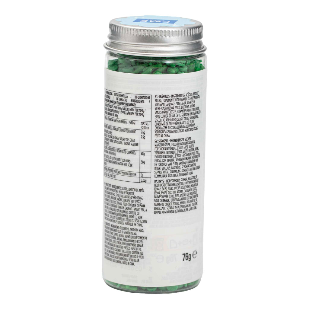 Mélange de sprinkles pour gâteau - Vert (76g / 2,68oz)