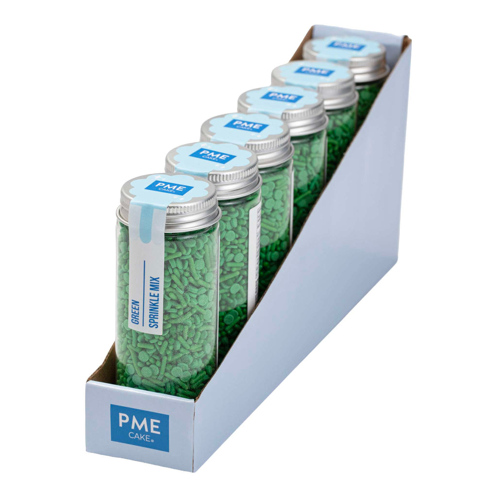 Mélange de sprinkles pour gâteau - Vert (76g / 2,68oz)