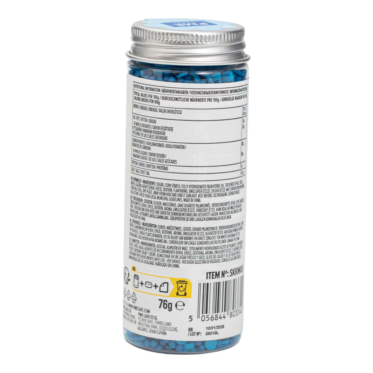 Mezcla de Sprinkles para Pasteles - Azul (76g / 2,68oz)